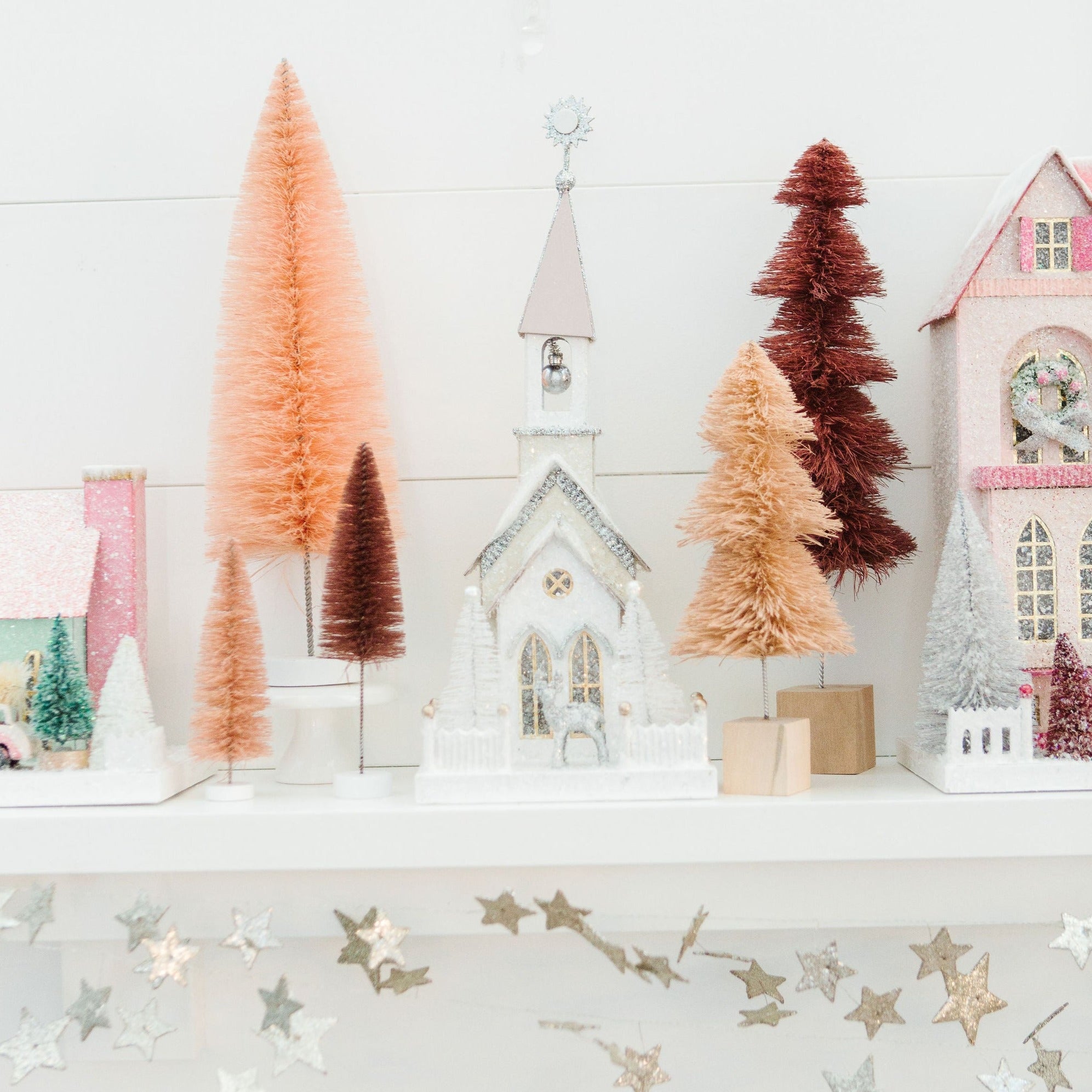 Silver Steeple Glitter Church Holiday House (Retiring)
