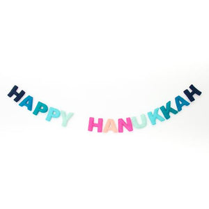 Happy Hanukkah Felt Garland