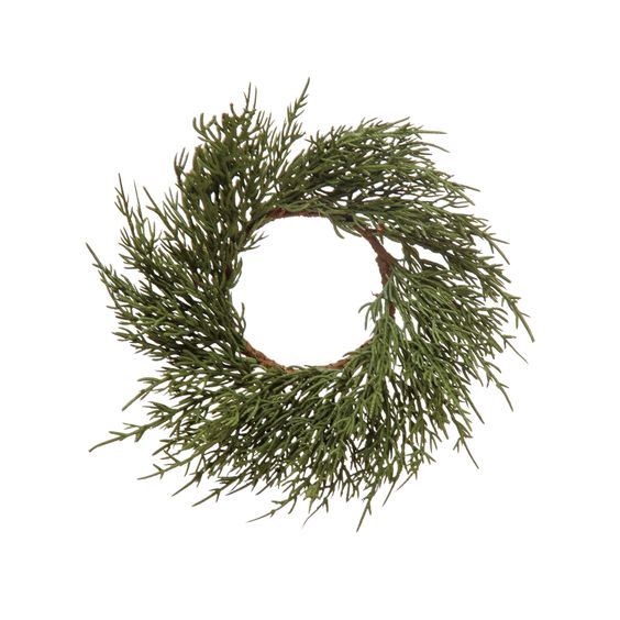 10" Cypress Holiday Wreath