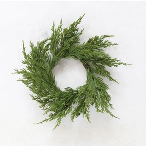 10" Cypress Holiday Wreath