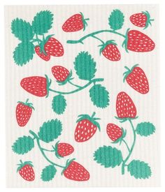 Strawberries - Swedish Dishcloth