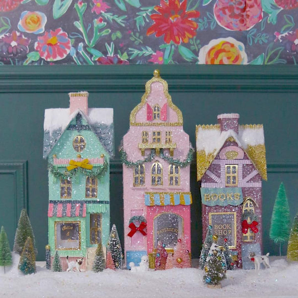 Winter Patisserie Glitter Holiday House