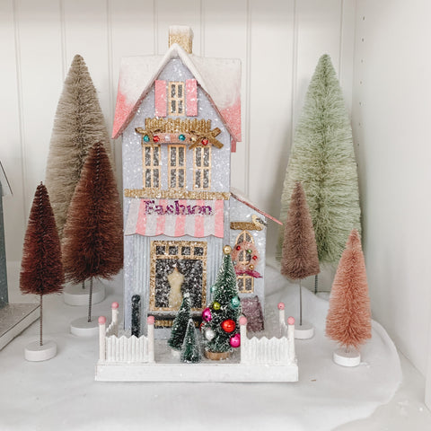 The Winter Fashion Glitter Holiday House
